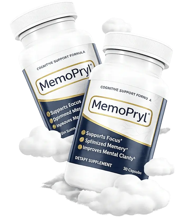 MemoPryl Supplement Bottle Mockup