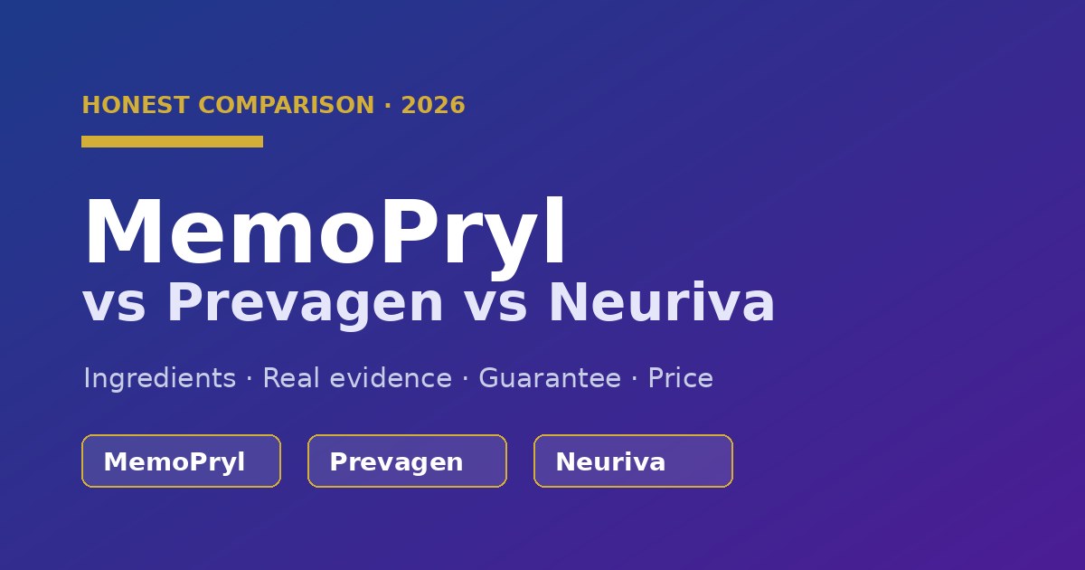 MemoPryl vs Prevagen vs Neuriva